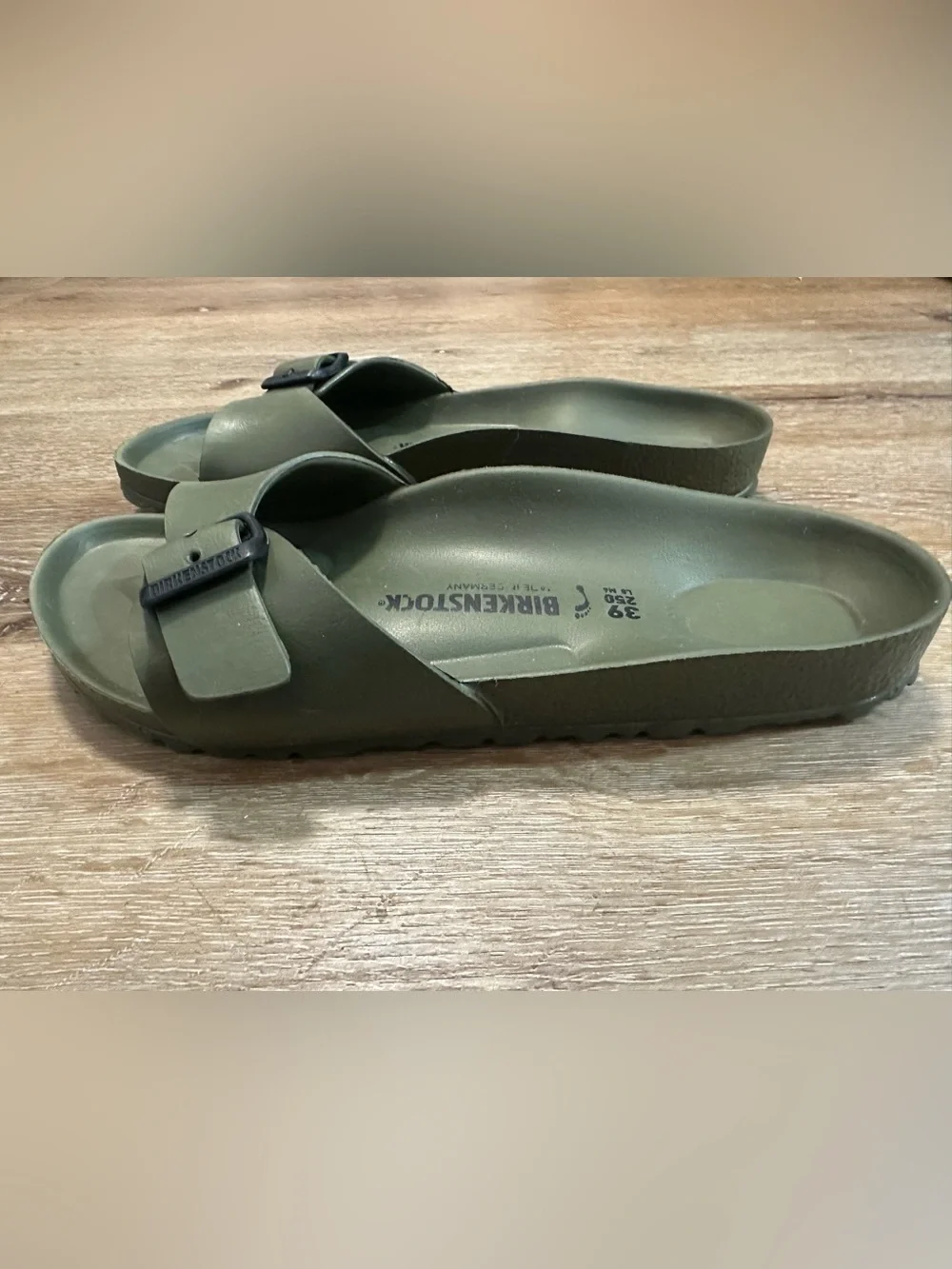 Birkenstock EVA Madrid Slide Sandals - Olive